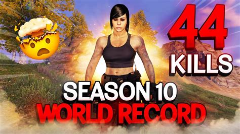 44 Kills World Record Season 10 Solo Vs Squads Call Of Duty