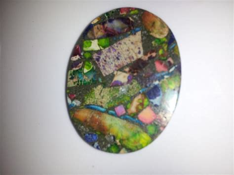 Amazon Flat Egg Oval Exciting Rainbow Sea Sediment Jasper Pyrite