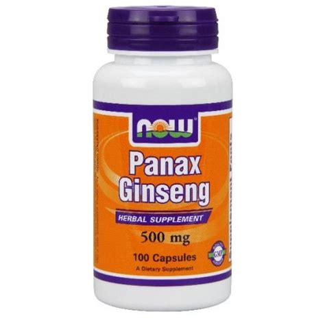 Now Panax Ginseng 500 Mg 100 Capsules Sunshine Discount V