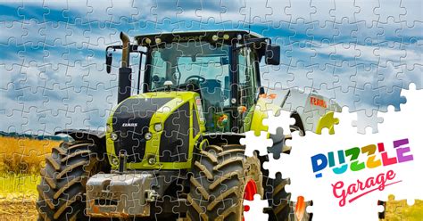 Modern Tractor Jigsaw Puzzle Technics Special Machinery Puzzle Garage