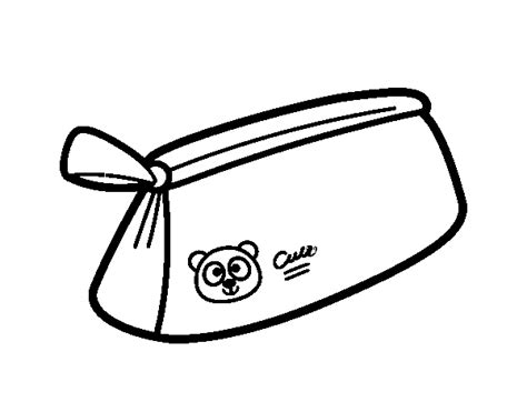 Pencil Case Coloring Page