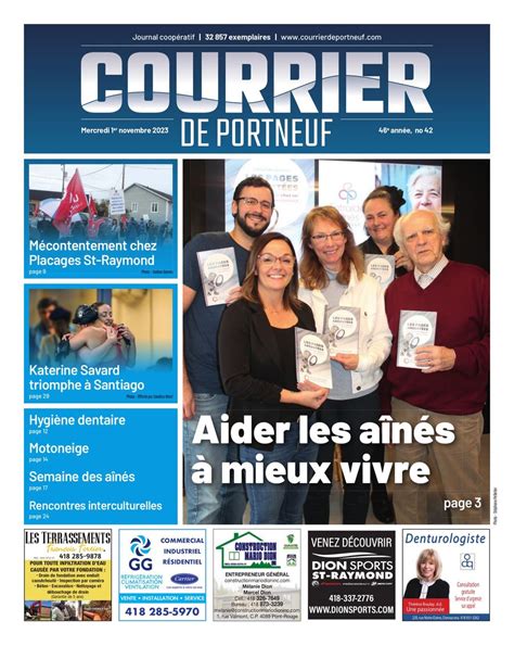 Courrier Novembre By Courrier De Portneuf Flipsnack