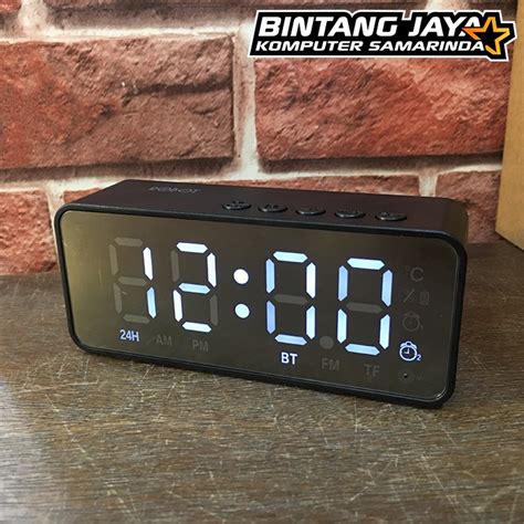 Jual Robot Rb Led Alarm Clock Bluetooth Speaker With Fm Radio