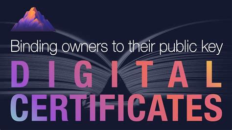 Digital Certificates Explained How Digital Certificates Bind Owners