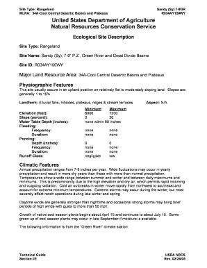 Fillable Online Blm Site Type Rangeland Blm Fax Email Print PdfFiller