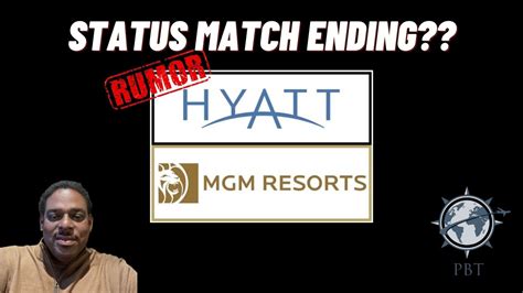 Mgm Rewards World Of Hyatt Status Match Ending Youtube