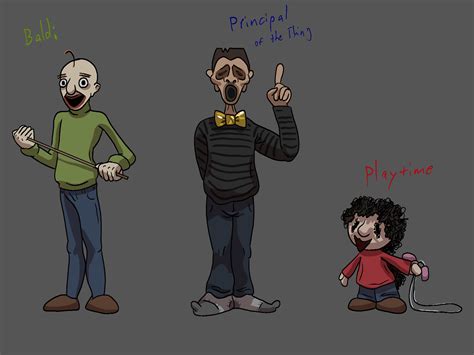 I Drew All 13 Baldi Characters (for some reason) : r/BaldisBasicsEdu