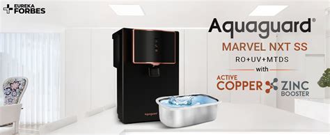 Aquaguard Marvel Nxt Ro Uv Ta Active Copper With Stainless Steel Water