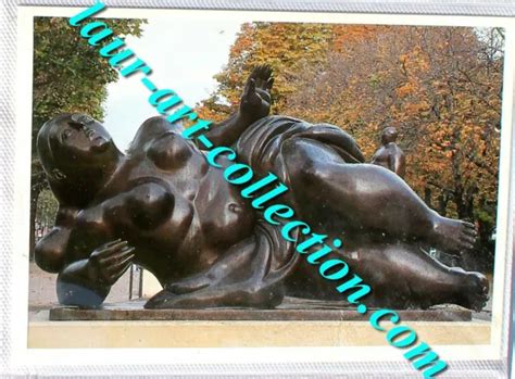 Carte Postale Cp D Une Sculpture Venus Allong E De F Botero Photo De