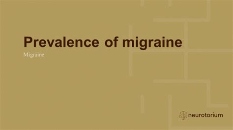 Migraine Epidemiology And Burden Neurotorium