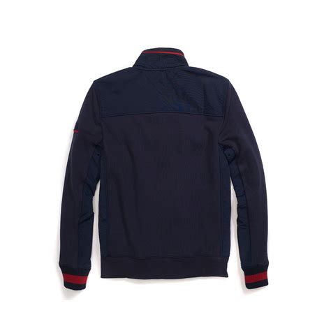 Tommy Hilfiger Blue Full Zip Up Fleece Jacket For Men Lyst