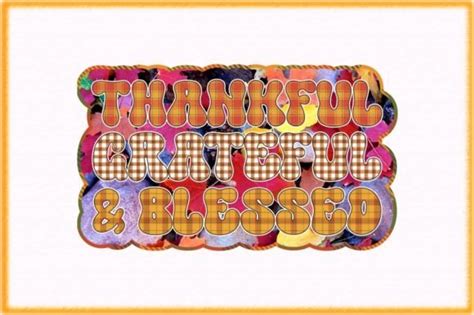 Thankful Grateful And Blessed Sublimation Graphic By Crafts Store