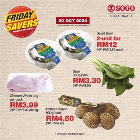 30 Oct 2020 SOGO Supermarket Friday Savers Promotion EverydayOnSales