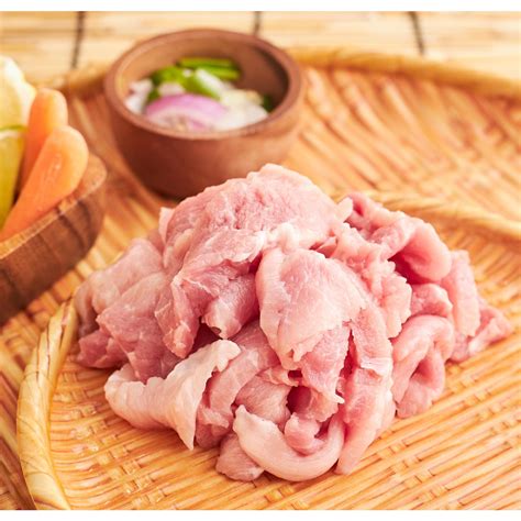 Aw S Market Fresh Malaysian Pork Fillet Sliced NTUC FairPrice