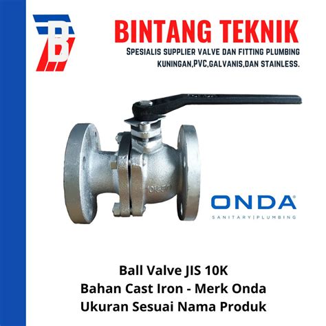 Jual Ball Valve 3 Inch Cast Iron JIS 10K Onda Shopee Indonesia