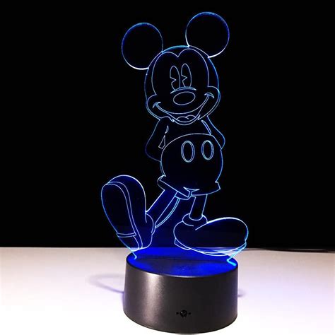 3d Mickey Kid Led Night Light Cartoon Led Lamp Night Light 3d Illusion