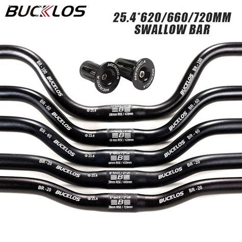 Bucklos Guidon De Vélo À Hirondelle 25 4mm En Alliage D aluminium