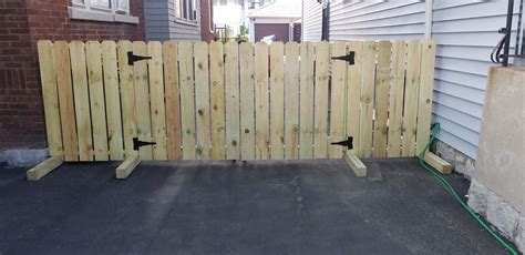 Diy Driveway Fence For Renters No Drilling Into Ground Portable Fence