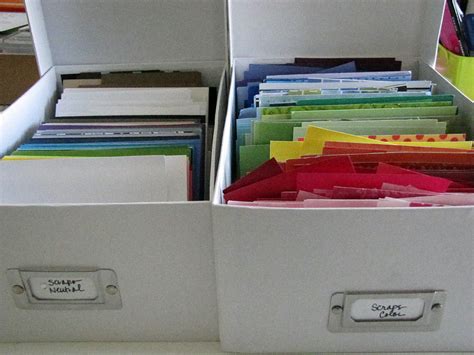 kariscrap storing  pesky paper scraps