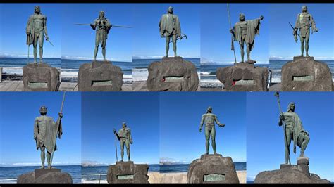 Bronze Statues of Guanche Menceyes (Kings), Tenerife, Canary Islands ...