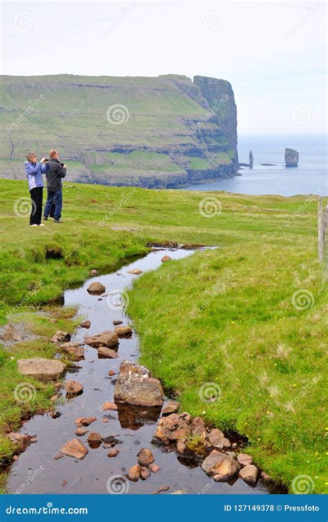 Faroe Islands landscape editorial stock photo. Image of kalsoy - 127149378