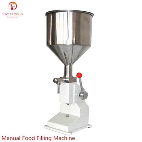 Food Filling Machine Manual Hand Pressure Stainless Paste Dispensing