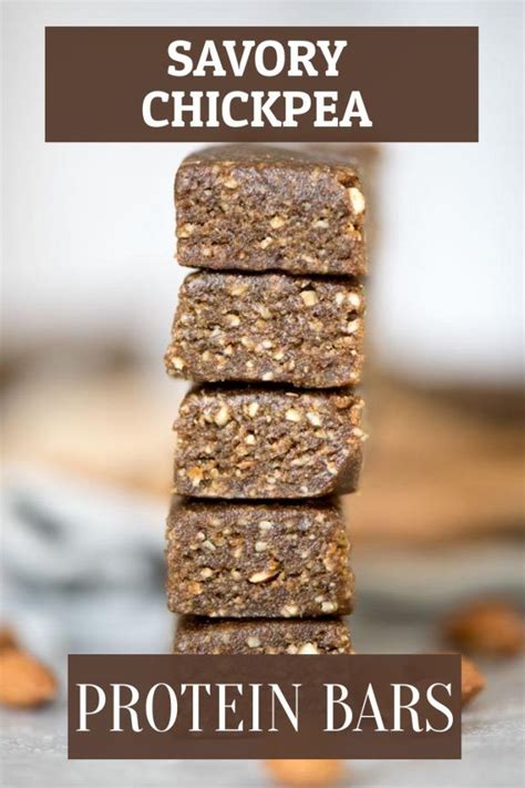 Savory Chickpea Protein Bars Protein Bars Homemade Vegan Protein