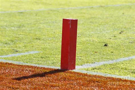 Football End Zone Pylon Photograph by Jason O Watson - Fine Art America