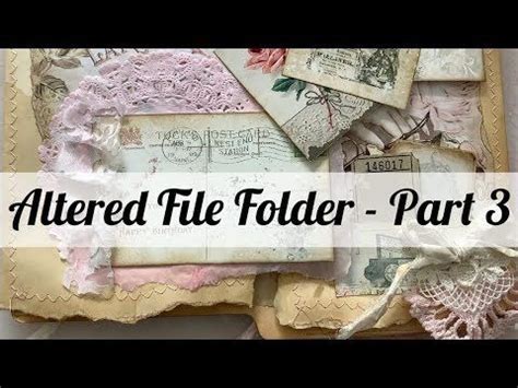 Vintage Altered File Folder