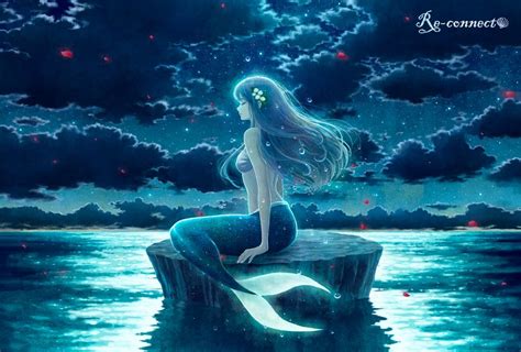 Pin By Echo On 風海さんのイラスト Anime Mermaid Mermaid Pictures Mermaid