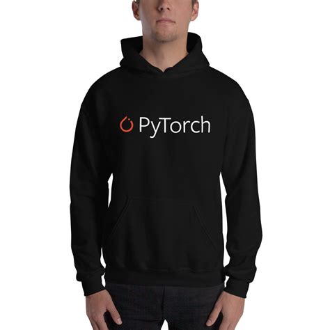 PyTorch Logo (white wide logo) Hoodie • AI Store