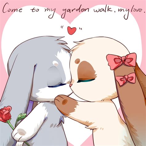 Bunny kissing by Bunnies-Sinensis on DeviantArt