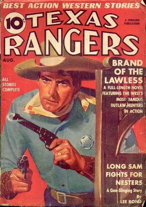 Rough Edges Saturday Morning Western Pulp Texas Rangers August 1938