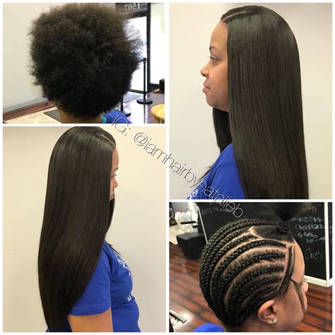 Before And After💫😊 Check Out This Incredibly Natural Looking Traditional Sew In Hair Weave