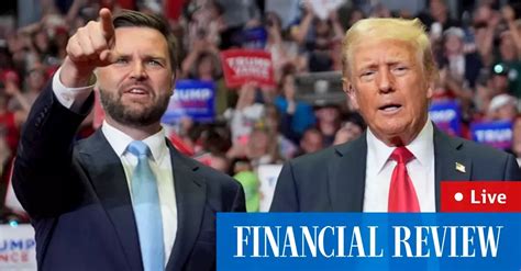 Donald Trump And JD Vance Rally In Michigan As Calls For Biden To Drop