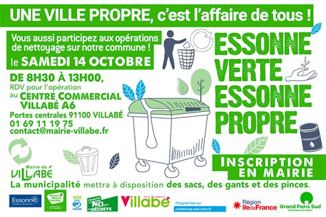 Opération Essonne Verte Essonne Propre à Villabé Villabé