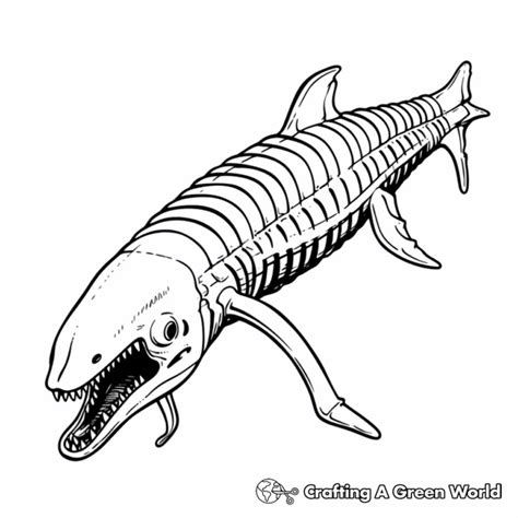 Mosasaurus Coloring Pages Free Printable