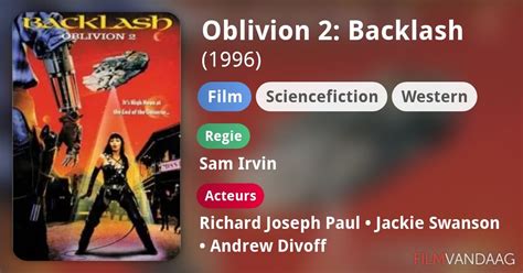 Oblivion 2 Backlash Film 1996 FilmVandaag Nl