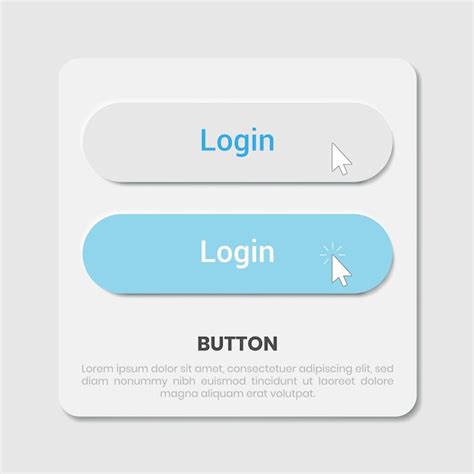 Premium Vector Bright Theme Button Design For User Interface