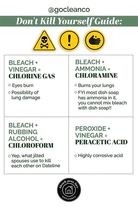 7 Safety Tips When Cleaning With Chemicals House Work Chemical