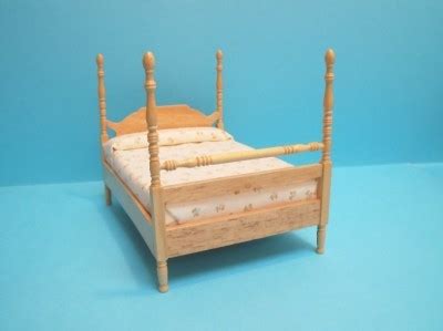 DOLLS HOUSE BED 4 POSTER Baccraft Miniatures