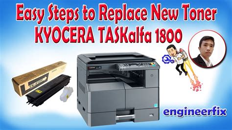 How To Fix And Replace New Toner In Kyocera Taskalfa Youtube