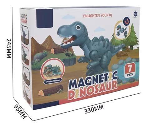 Bloques Magneticos Dinosaurio Didactico Ni O Juegos Armable Mebuscar