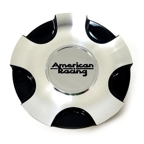 American Racing Gloss Black 6 OD Snap In Wheel Center Hub Cap For