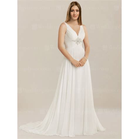 Chiffon Beach Wedding Dress 211