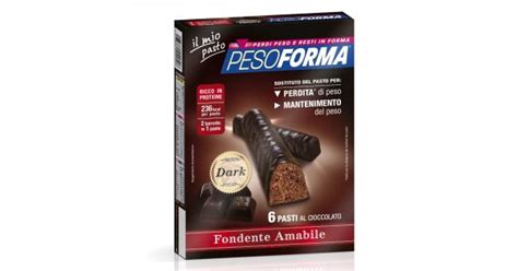 Pesoforma Barrette Cioccolato Fondente Amabile Pezzi