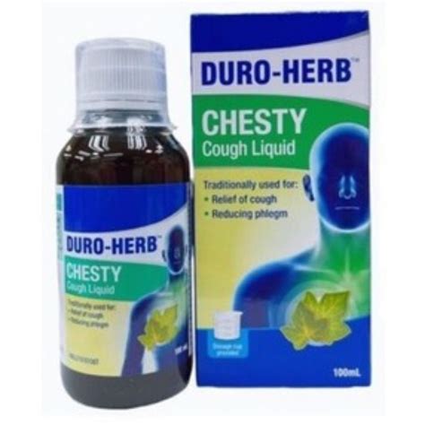 Duro Herb Herbal Non Drowsy Chesty Cough Liquid Ml Exp