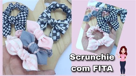 Aprenda fazer SCRUNCHIE fitas lindo e fácil YouTube