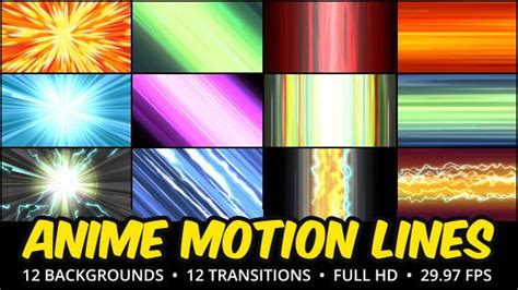 Anime Motion Lines Background Pack Rapid Download Videohive 9790188 ...