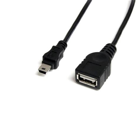 Usbmusbfm1 Câble Mini Usb 20 De 30cm Cordon Usb A Vers Mini B Femelle Mâle